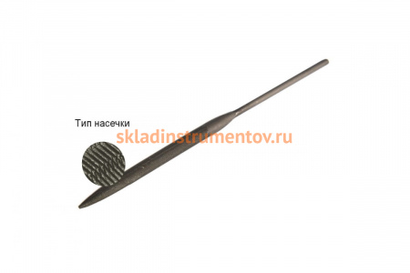 Надфиль WOLFSTAR полукруглый 140х3мм №00 У12 fn00005