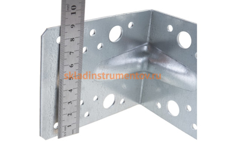 Крепежный угол Зубр МАСТЕР усиленный 90х105х105мм 1шт 310116-90-105