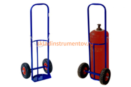 Тележка для пропанового баллона RUSKLAD ПР 1 с литыми колёсами Тележка для пропанового баллона RUSKLAD ПР 1 с литыми колёсами