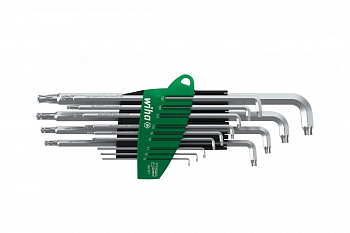 Набор ключей со сферической головкой Stubby TS TORX, 13 ед SB Wiha ProStar 40980