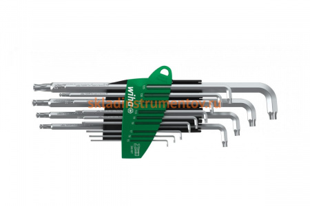 Набор ключей со сферической головкой Stubby TS TORX, 13 ед SB Wiha ProStar 40980