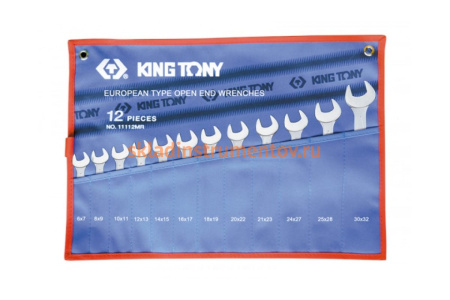Набор рожковых ключей KING TONY 6-32 мм, 12 шт. 1112MRN