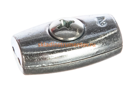 Зажим троса ЗУБР Бочонок 2мм, 2 шт, 304456-02 Зажим троса ЗУБР Бочонок 2мм, 2 шт, 304456-02