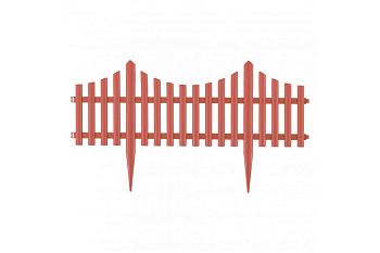 Декоративный забор PALISAD Гибкий, 24 х 300 см, коралловый 65018