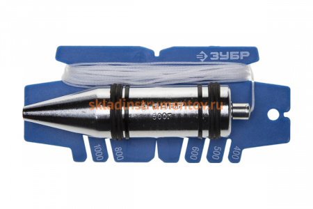 Строительный отвес Зубр Эксперт со шнуром и безопасным наконечником 06347-50_z01