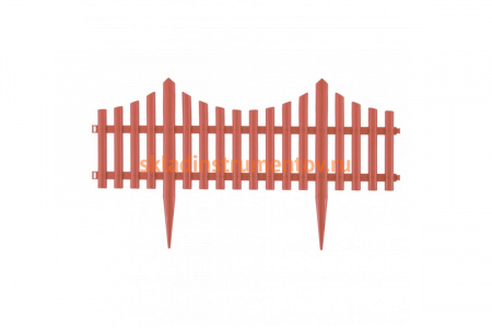 Декоративный забор PALISAD Гибкий, 24 х 300 см, коралловый 65018