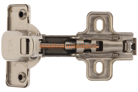 Угловая петля с доводчиком, с монтажной планкой JET 351 Clip-On D35мм 45 град. HR351A.110NI99