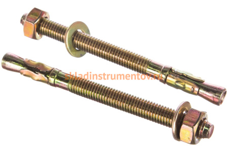 Клиновой анкер Зубр М10 x 120 мм, 40 шт, желтопассивированный 302032-10-120