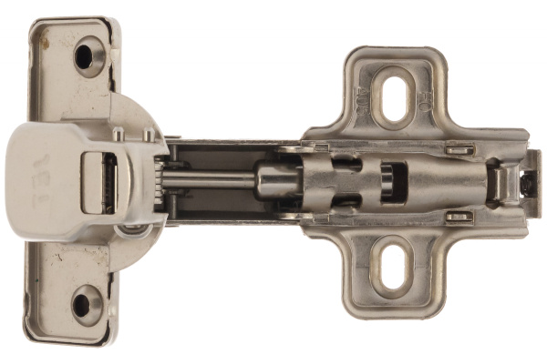 Угловая петля с доводчиком, с монтажной планкой JET 351 Clip-On D35мм 45 град. HR351A.110NI99