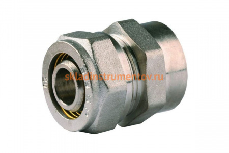 Муфта соединительная (20х2 мм; цанга-цанга) для трубопровода Зубр 51400-20