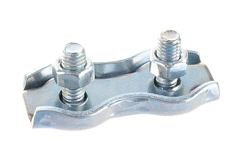 Зажим троса двойной, оцинкованный (50 шт; 4 мм; ТФ5) Зубр 4-304445-04