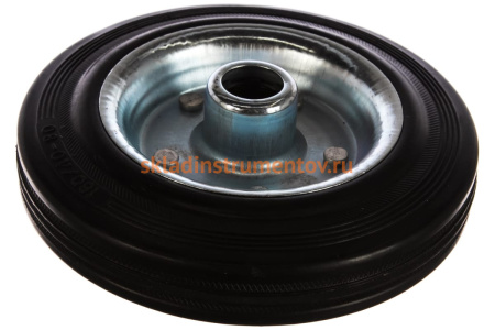Колесо (160 мм; г/п 145 кг; резина/металл; игольчатый подшипник) ЗУБР 30936-160