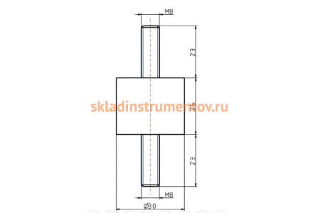 Резинометаллический буфер KIPP K0566.03002555
