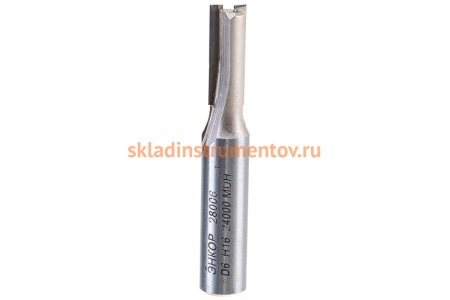 Фреза пазовая прямая (6x16 мм; хвостовик 8 мм) по ДСП Энкор 28006