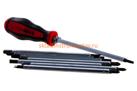 Набор Felo с рукояткой Smart и двухсторонними стержнями SL/PZ/PH/Tx в чехле 06080904