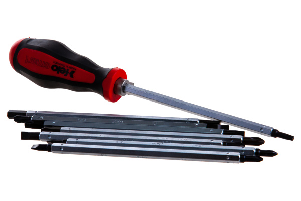 Набор Felo с рукояткой Smart и двухсторонними стержнями SL/PZ/PH/Tx в чехле 06080904