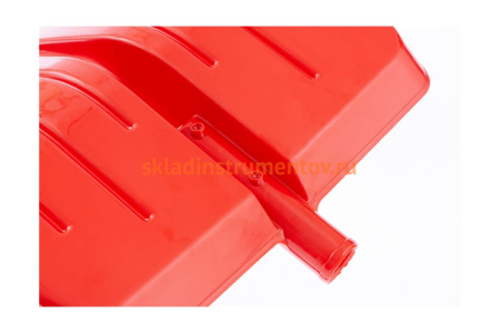 Лопата для уборки снега СИБРТЕХ пластиковая красная 616175