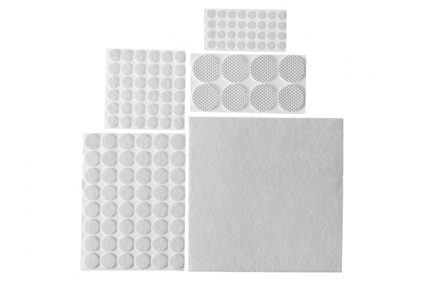 Набор самоклеящихся накладок на мебельные ножки Stayer COMFORT 125шт белые 40917-H125