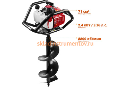 Мотобур со шнеком Зубр МБ2-300 Н