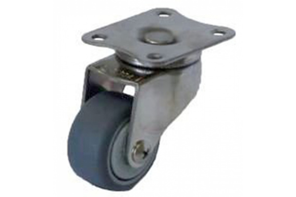 Колесо серая мягкая резина поворотное SUS 304 50 мм MFK-TORG 3053050НЕРЖ