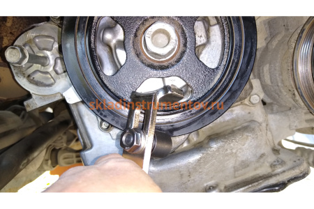 Фиксатор шкива рабочий диапазон 6.3-22.2 мм ЭВРИКА ER-86196