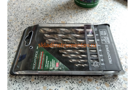 Набор сверл по металлу HSS 8 предметов Rockforce RF-DBS08