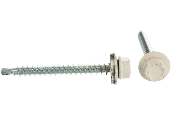 Кровельные саморезы СКД ЗУБР, RAL 9003 белый, 50 x 4.8 мм, 250 шт, 4-300315-48-050-9003