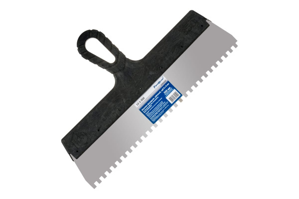 Фасадный зубчатый шпатель (350 мм, зуб 6x6 мм) РемоКолор 12-1-350