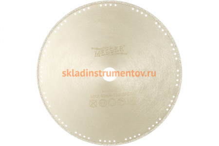 Диск алмазный вакуумный по металлу F/L, 230D-2.2T-3W-22.2 (230х22.2 мм) MESSER 01-61-232