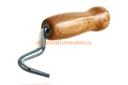 Скручиватель проволоки Зубр МАСТЕР крюк из нержавеющей стали, буковая рукоятка 23807