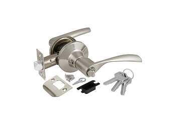 Ручка защелка AJAX 6010 SN-E кл./фик. мат. никель 39521