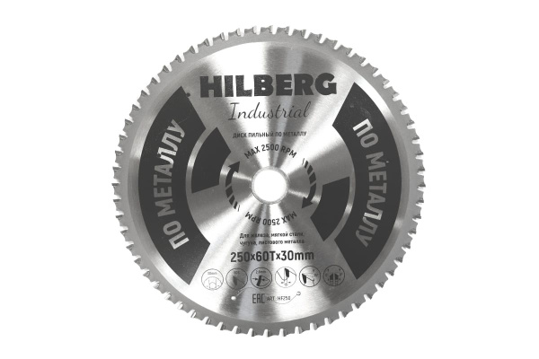 Диск пильный Industrial Металл (250х30 мм; 60Т) Hilberg HF250 Диск пильный Industrial Металл (250х30 мм; 60Т) Hilberg HF250