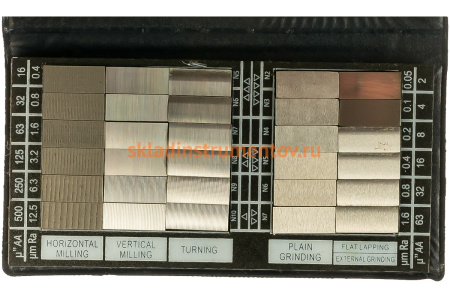 Набор образцов шероховатости поверхности из 30 шт GRIFF Ra 0.05-12.5 D125021