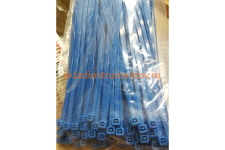 Нейлоновый хомут Зубр МАСТЕР синий, 3,6 мм x 200 мм, 100 шт 309070-36-200