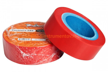 Изолента ПВХ Airline красная, 19 мм х 10 м AIT-P-12