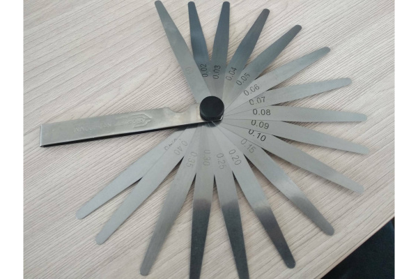 Набор щупов 0.02-0.5 мм, 17 пластин, длина 100 мм GRIFF D127011