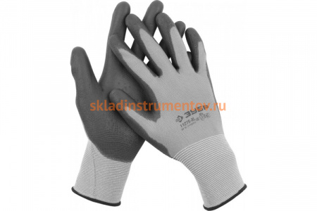 Перчатки для точных работ с полиуретановым покрытием Зубр МАСТЕР размер XL/10 11275-XL