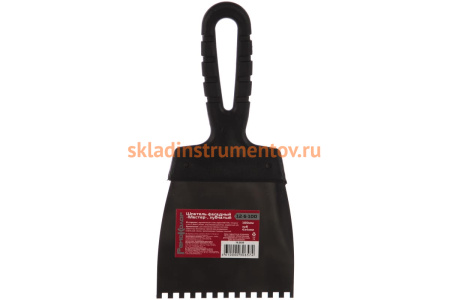 Фасадный зубчатый шпатель (100 мм, зуб.4x4 мм) РемоКолор Мастер 12-6-100