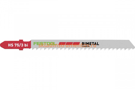 Пилки для лобзика HS 75/3 BI по пластику 5 шт. FESTOOL 204336