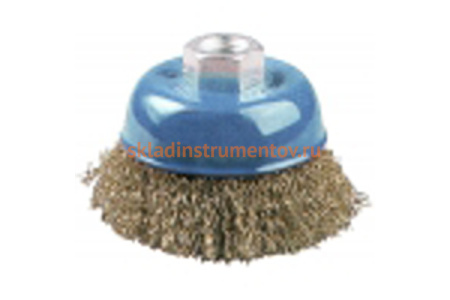 Щетка "ЭКСПЕРТ" чашечная (100 мм; М14) для УШМ Зубр 3526-100_z01