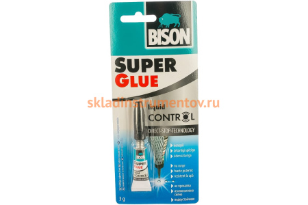 Клей BISON SUPER GLUE CONTROL CRD 3G 6311790