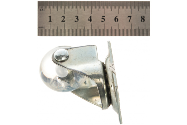 Колесная опора без тормоза, с площадкой для крепления JET 3020A D35мм прозрачный FF3020A.035TP99