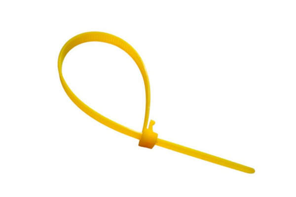 Нейлоновые хомуты РемоКолор желтые многоразовые 200 х 7,2 мм, 50 47-5-200