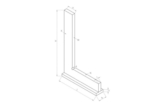 Поверочный угольник Kinex 250х165мм, Класс 1, DIN875 4026-12-025 Поверочный угольник Kinex 250х165мм, Класс 1, DIN875 4026-12-025