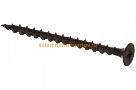 Фосфатированный саморез с крупной резьбой Зубр по дереву, PH2, 3,5 x 51 мм, 200 шт 300031-35-051