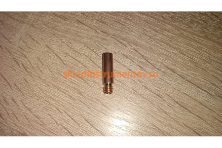 Наконечник токопроводящий (E-Cu; М6х25; 0.6 мм) для горелок MIG/MAG Сварог ICU0003-06