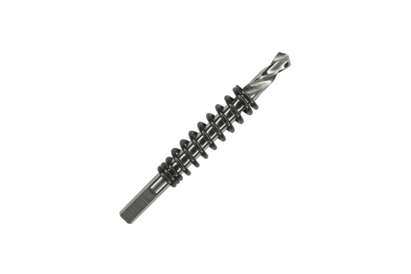 Сверло центрирующее с пружиной для коронок HM-28 по металлу 8х80 мм HSS D.BOR CDS-HS-8-80