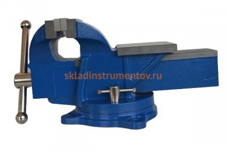 Слесарные тиски ZITOM 75 мм, поворотные, стальные bv10075