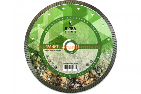 Диск алмазный отрезной Turbo Гранит Extra Line (350х25.4/20 мм; 3.2х10 мм) DIAM 000637