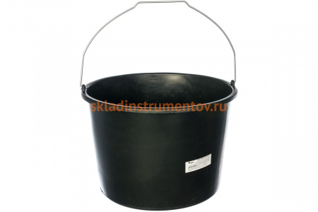 Строительное ведро (пластиковое, для перемешивания раствора) 20 л КУРС 04086
